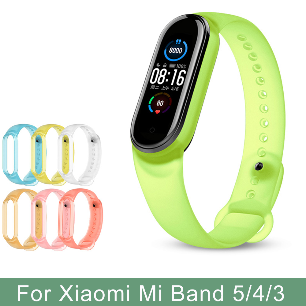 Dây Đeo Thay Thế Chất Liệu Silicon Thiết Kế Nhiều Lỗ Thời Trang Cho Xiaomi Mi Band 4 5 3