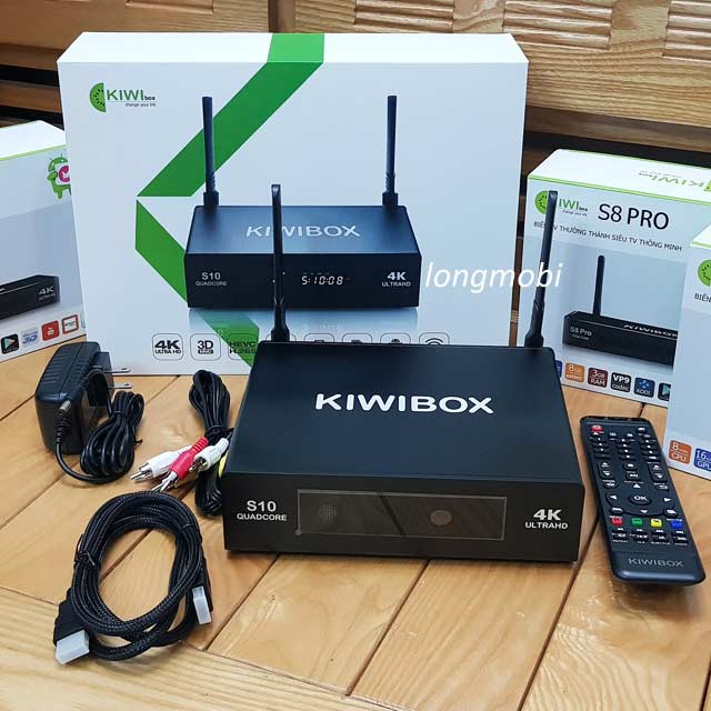 Kiwi S10-Androidbox HDbox đỉnh Cao- Tặng chuột chính Hãng S190(150K)