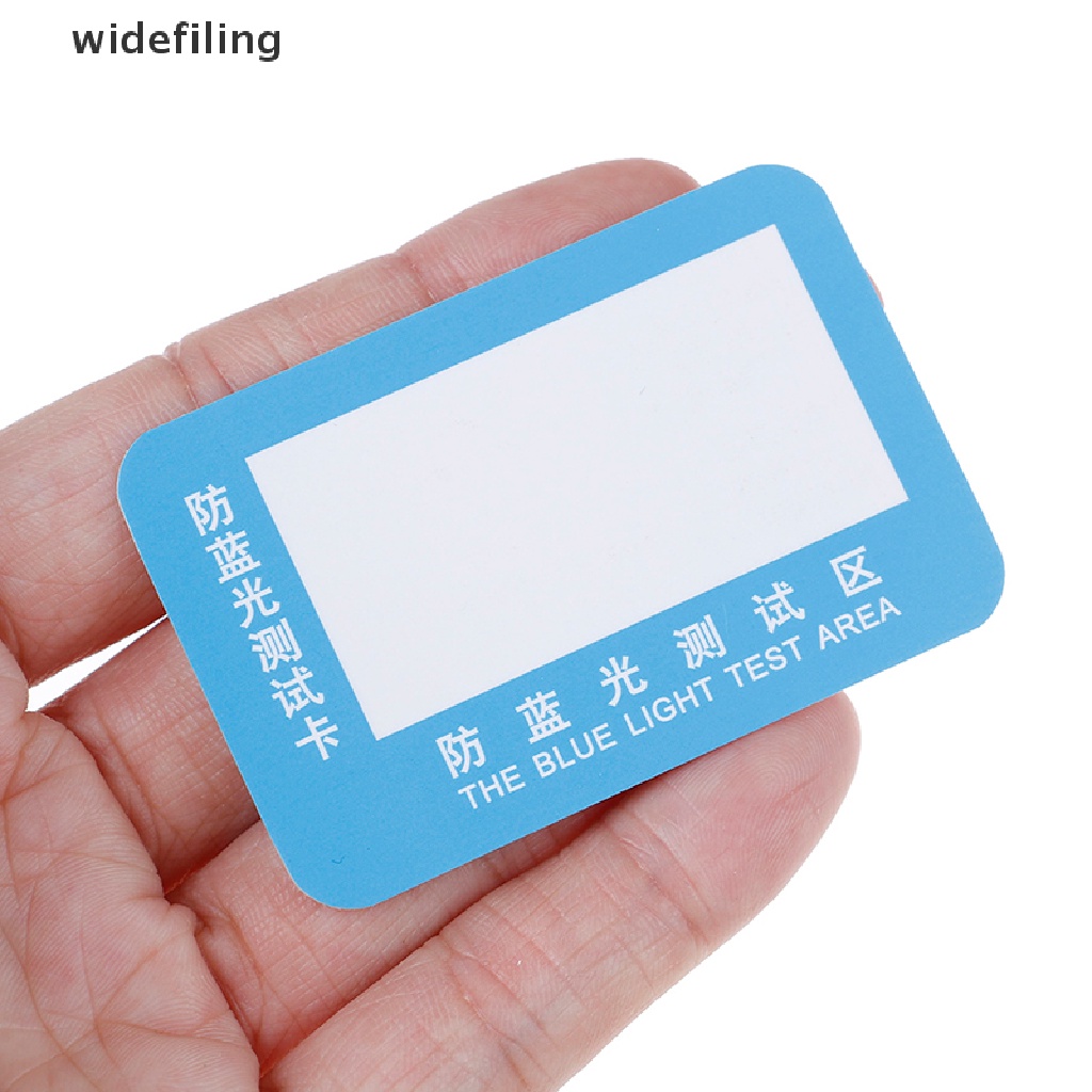 [Hàng mới về] Set 10 thẻ kiểm tra kính chống ánh sáng xanh tái sử dụng tiện lợi