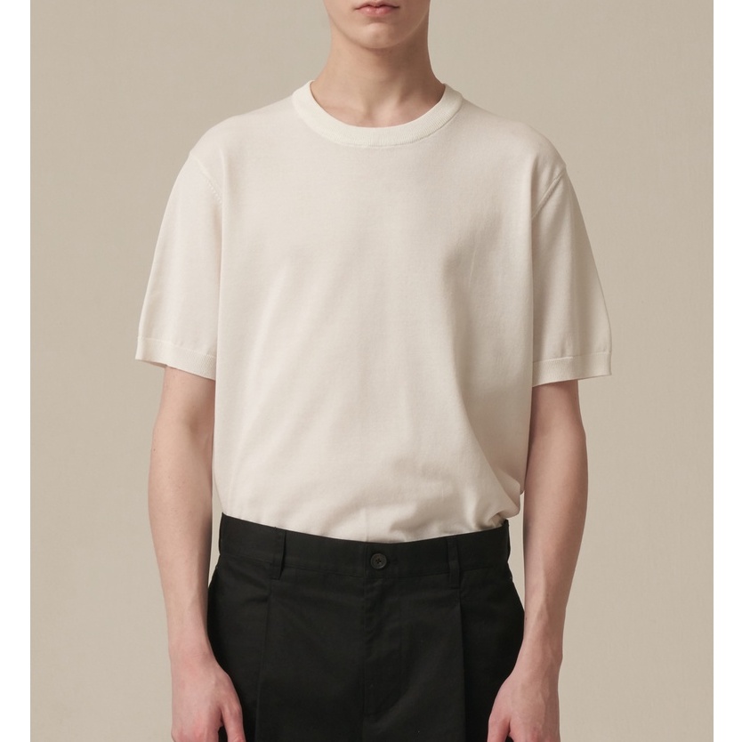 Áo thun nam dệt kim, cổ tròn, xuất dư Hàn Quốc thương hiệu WELLMADECOM, chất liệu cotton thoáng mát - WELLPOLO