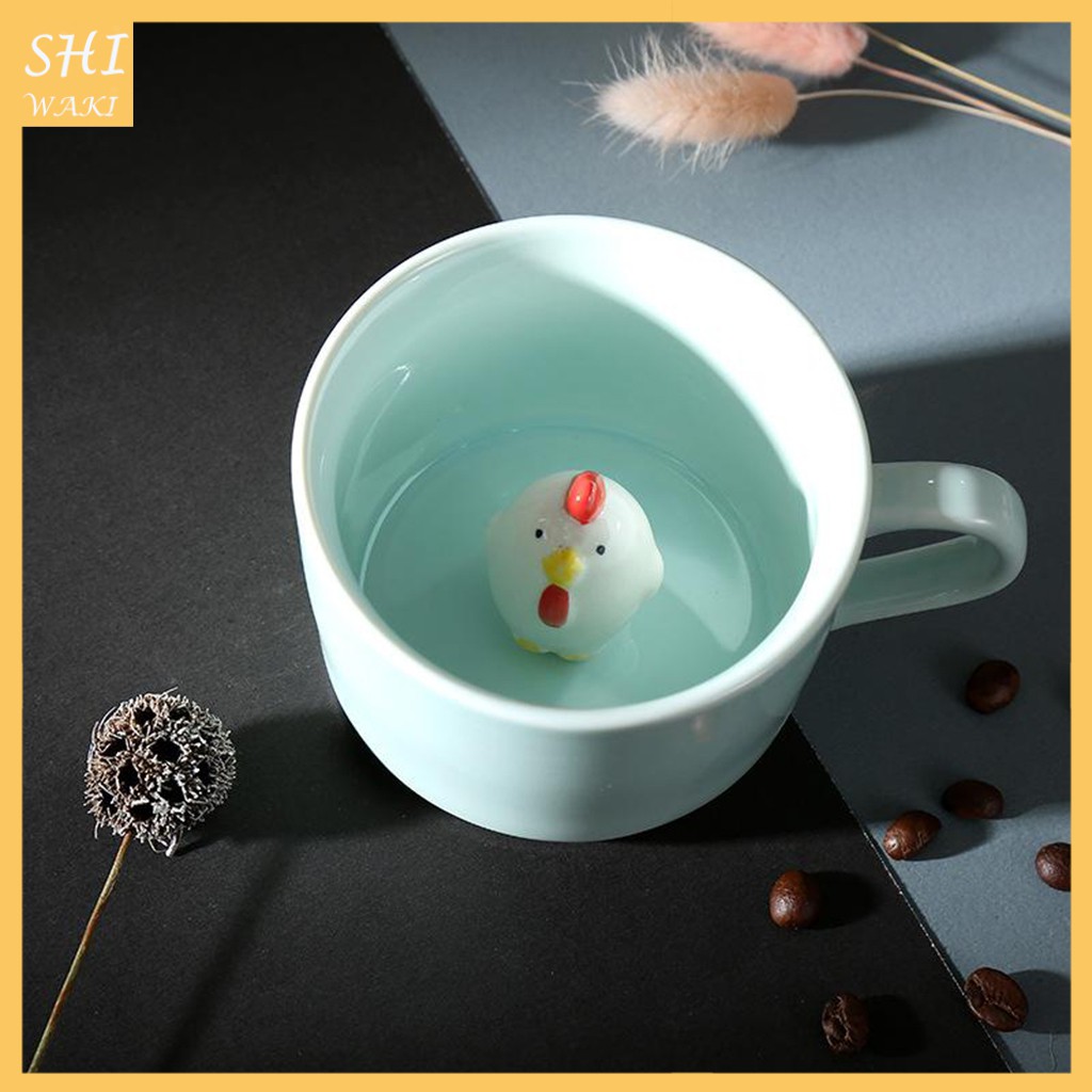 Ly Uống Nước In Hình Động Vật 3d Độc Đáo