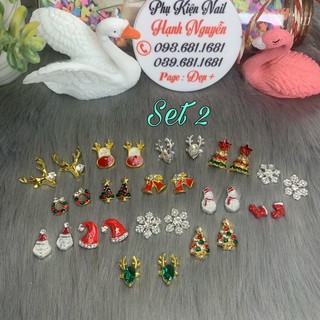 Set Charm Noel Trang trí móng Nail xinh xắn