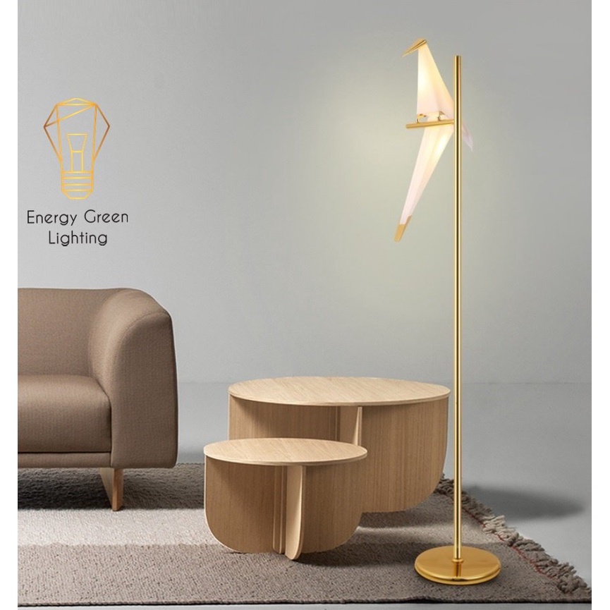 Đèn Cây Đứng Chim Hạc Cao Cấp Energy Green Lighting DB-C1 - Cao 165cm - Trang Trí Phòng Khách,Phòng Ngủ,Đọc Sách