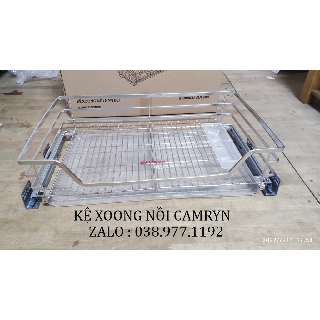 Gía úp xoong nồi, bát đĩa nan dẹt Inox 304 Cao Cấp CAMRYN  BẢO HÀNH VĨNH VIỄN