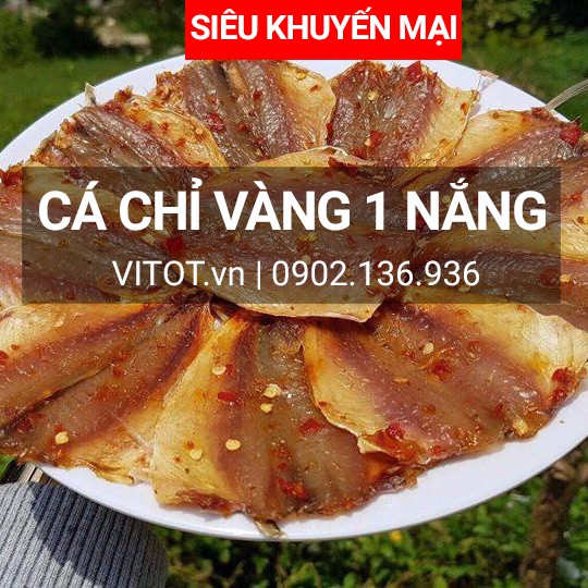 Khô Cá Chỉ Vàng 1 Nắng là một đặc sản nổi tiếng,cá chỉ vàng 1 nắng thịt ngon, gia vị mặn cay cay nhẹ ngon