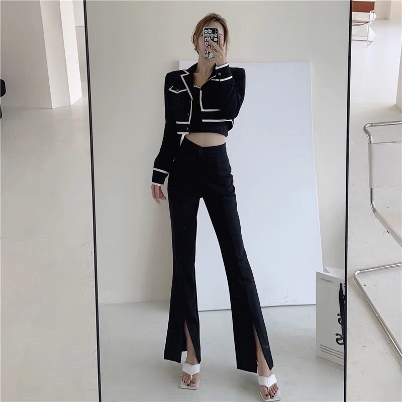 Quần tây nữ quần ống loe xe gấu siêu hót mã mới 89