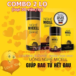 Combo 02 hộp Viên Micell Nghệ Adiva (30 viên/ hộp)