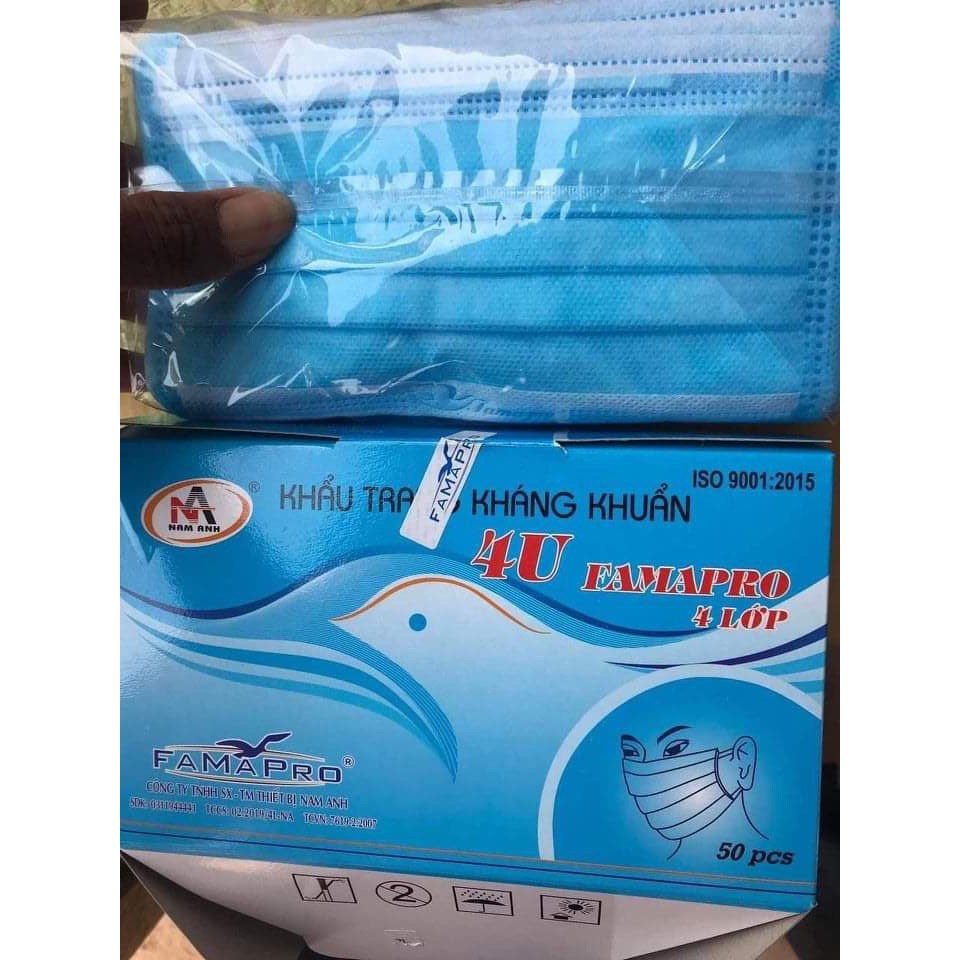 1 HỘP 50 cái khẩu trang Euro 4 lớp Quatest 3 Quai đeo siêu mềm | BigBuy360 - bigbuy360.vn