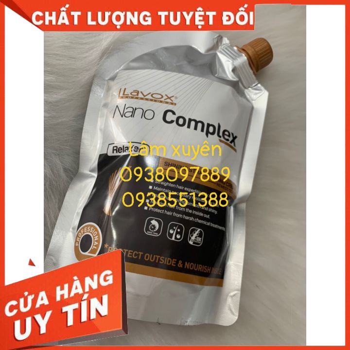 [GIÁ RẺ] Kem duỗi, ép túi phủ bóng 1 lần không cần dập nhiệt LAVOX Nano complex dễ sử dụng 500ml, thích hợp mọi loại tóc