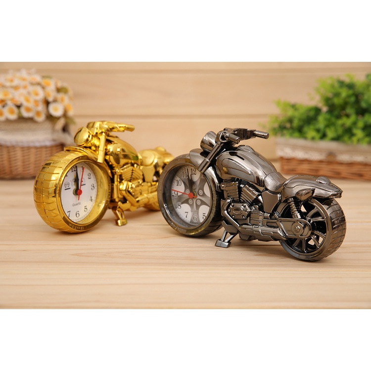 Đồng hồ để bàn chiếc xe mô tô có báo thức. ( Mã DB01)