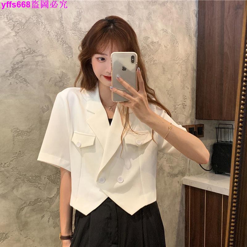 Áo Khoác Blazer Tay Ngắn Màu Trơn Phong Cách Hàn Quốc Cho Nữ | BigBuy360 - bigbuy360.vn