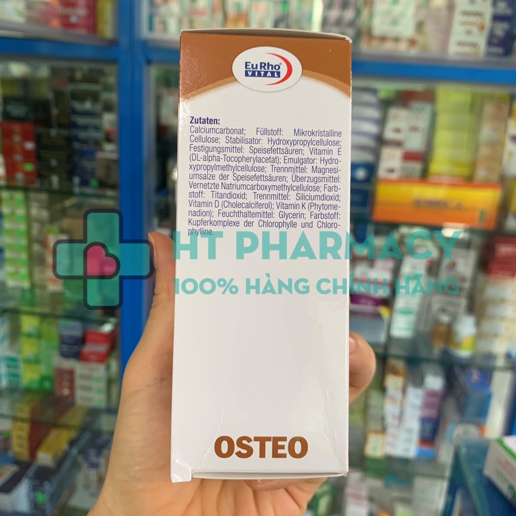 Viên uống bổ sung canxi EuRho Vital Calcium 600