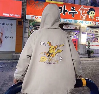 Áo khoác dù nam nữ Pokemon