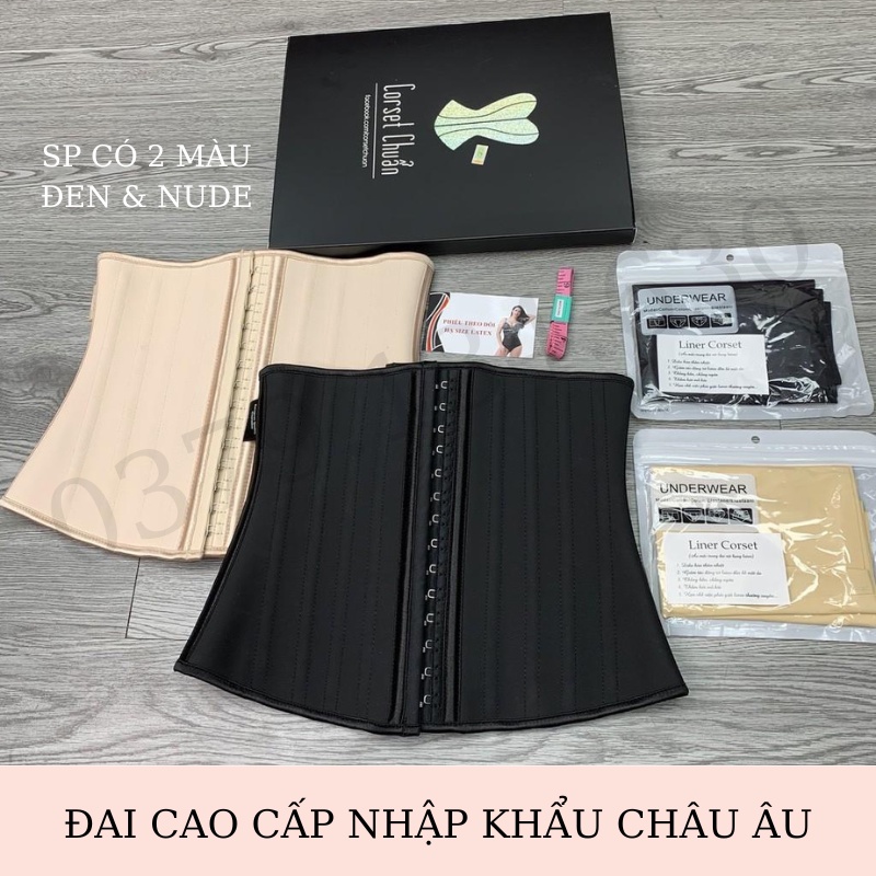Đai nịt bụng latex 25 xương co dãn- Gen nịt bụng sau sinh giảm mỡ Hy Lạp không lộ viền