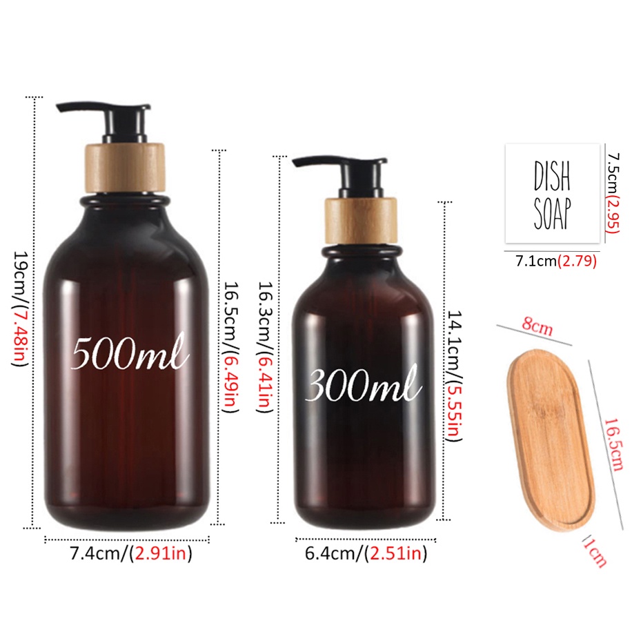 Bình Rỗng Đựng Xà Phòng 500ml Có Thể Bơm Lại Tiện Dụng