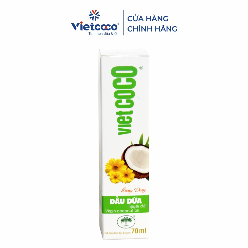 Dầu dừa nguyên chất Vietcoco chai 70ml hương Daisy | BigBuy360 - bigbuy360.vn