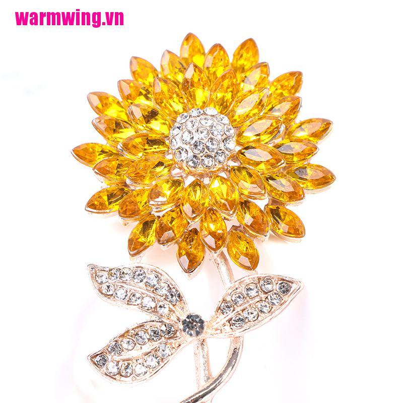 Ghim cài áo hình hoa hướng dương sang trọng thời trang