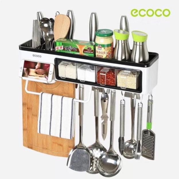 Kệ Ecoco nhà bếp thông mình kèm hộp đựng gia vị ,giá căm dao