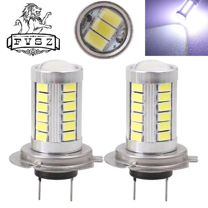 Bộ Đèn Led Chân H7 - 33SMD 5630 Dạng Cầu Lồi Cho Sương Mù, Đèn Xi Nhan, Đèn Hậu Đèn Lùi, Ô tô Xe Máy