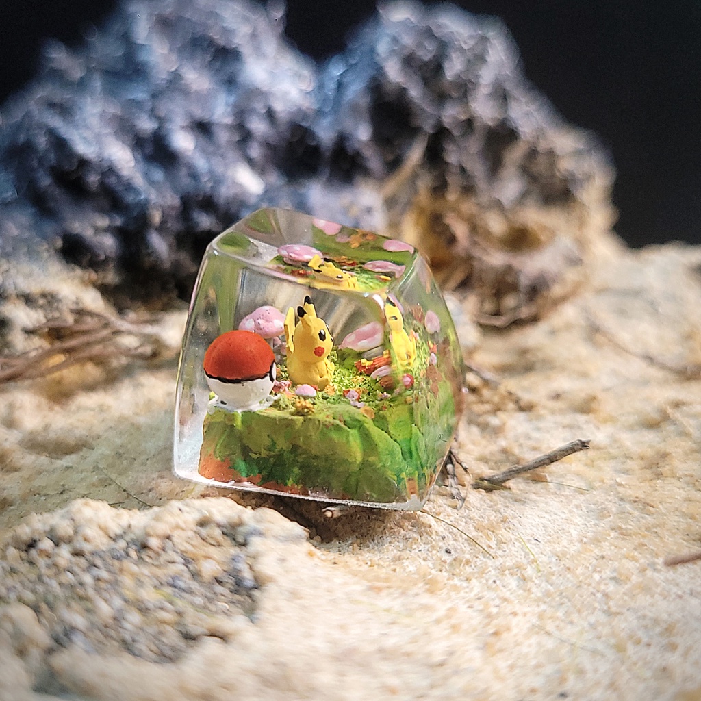 Keycap pokemon - Keycap Pikachu - Keycap xuyên sáng - Keycap Anime