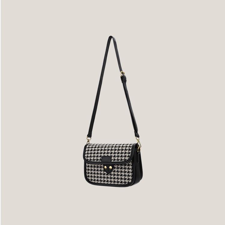 Túi Đeo Chéo Nữ HURFSTUDIO Kiểu Dáng Messenger Với Họa Tiết Houndstooth Mang Phong Cách Retro Cổ Điển - 3103