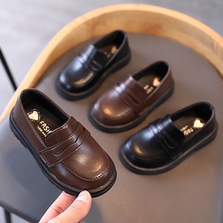 Giày da phong cách Anh Quốc phong cách giản dị thời trang xuân thu 2021 cho trẻ em