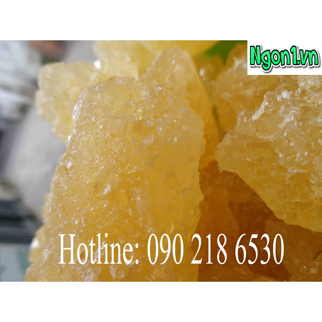 Đường phèn Quảng Ngãi chính hiệu (màu vàng) nấu từ nguyên liệu đường mật mía rất thơm, vị ngọt thanh (gói 1kg) | BigBuy360 - bigbuy360.vn