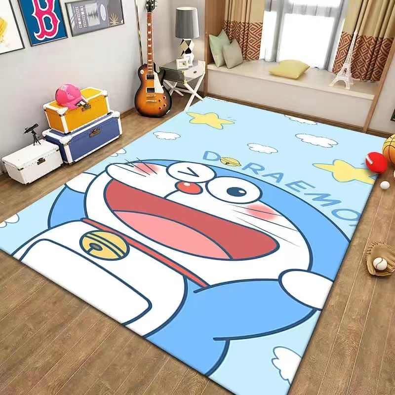 Thảm Trải Sàn Họa Tiết Hoạt Hình Doraemon Đơn Giản Trang Trí Nhà Cửa