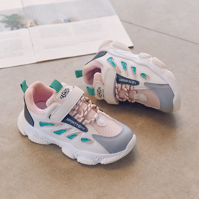 AMILA Giày Thể Thao Phối Lưới Thoáng Khí Thời Trang Xuân Thu Cho Bé