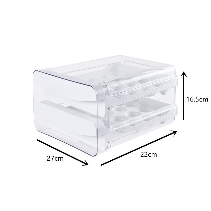 ONLY HOUSE Hộp Đựng Trứng Trong Suốt 40 Ô 32 Ngăn Tiện Dụng