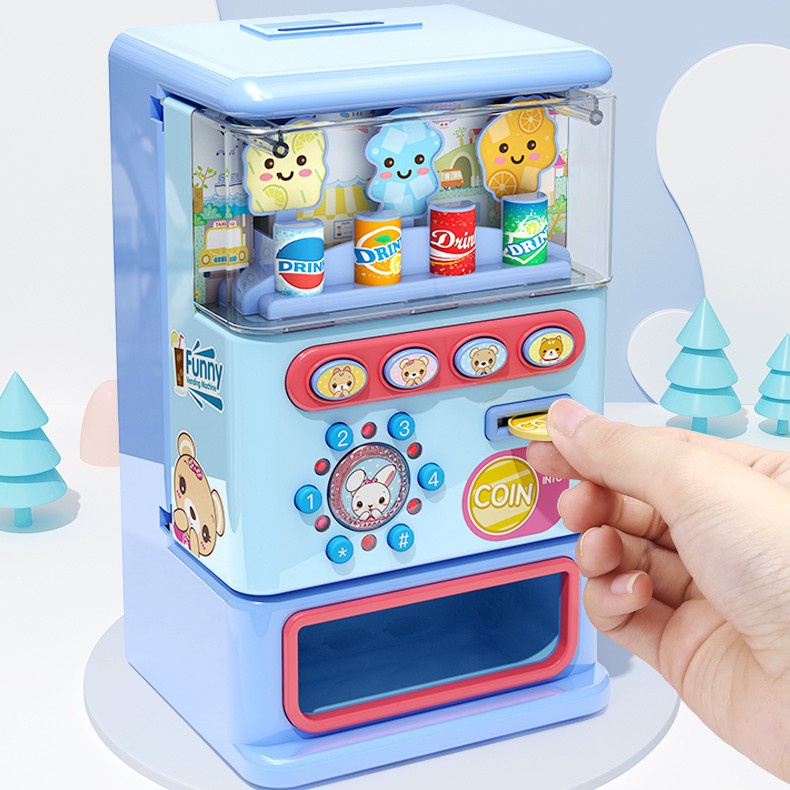 Đồ Chơi Máy Bán Nước Tự Động Trẻ Em BOBBY Đồ Chơi Máy Bán Hàng Thông Minh Cho Bé Trai Bé Gái