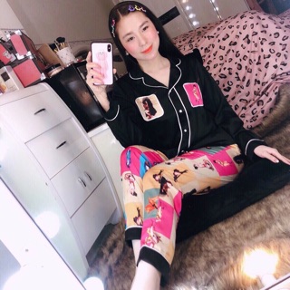 Pjzama lụa satin