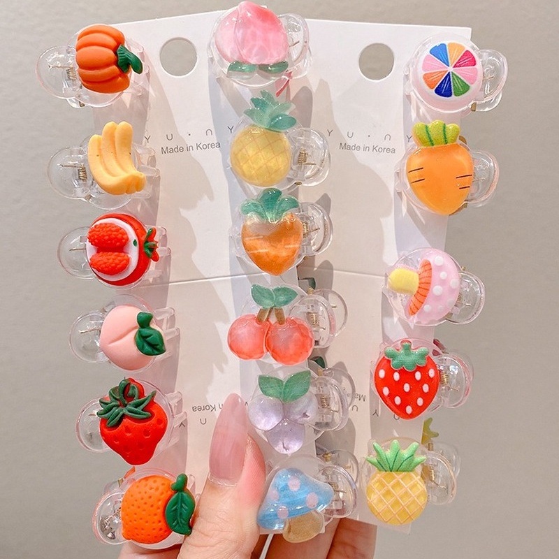 Kẹp Tóc Mini Trong Suốt Phong Cách Hàn Quốc Xinh Xắn Cho Bé Gái