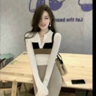 Áo len cổ đức pha ngực