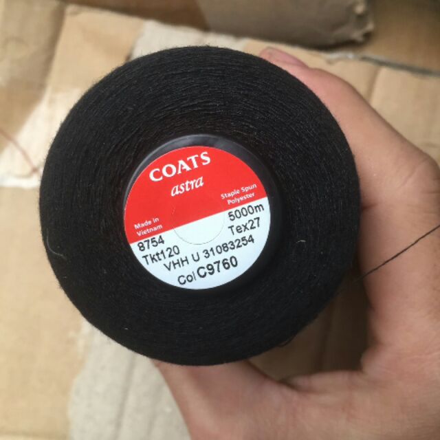 Chỉ đen COATS siêu đẹp