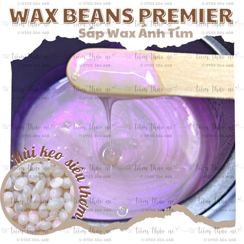 Sáp Wax Lilac Ánh Tím - Sáp Wax Nóng - Bám Lông Tốt - Dành cho da nhạy cảm