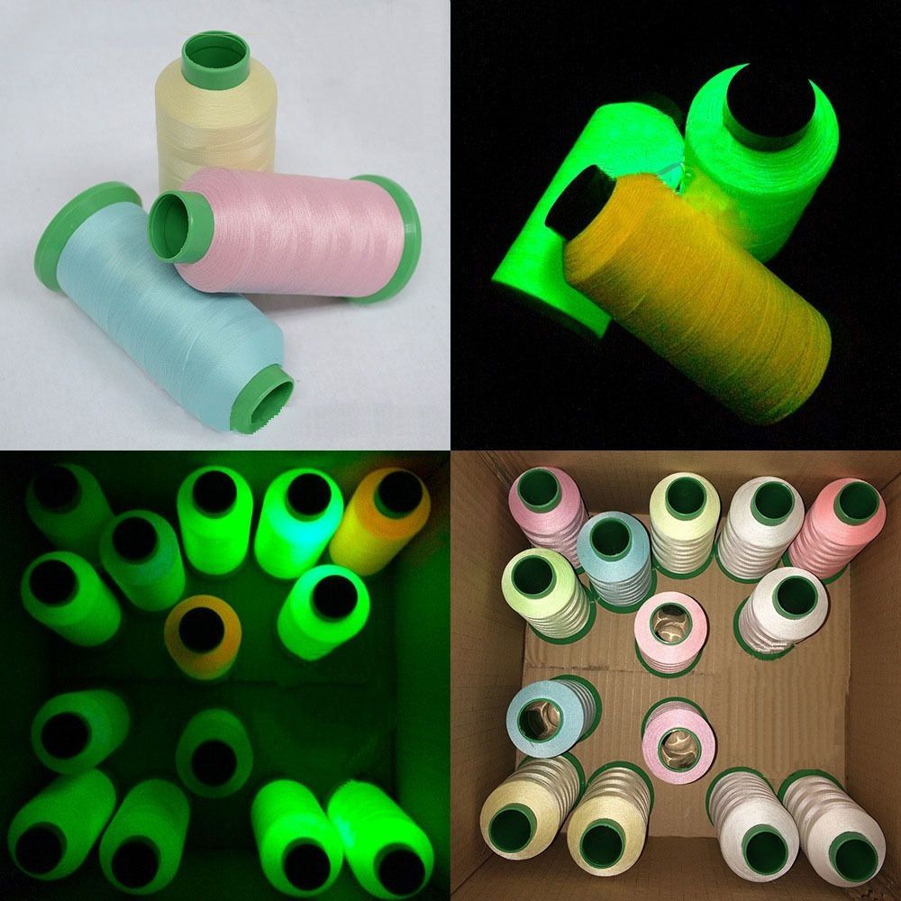 Cuộn chỉ dạ quang dài 1000yard làm đồ thủ công DIY