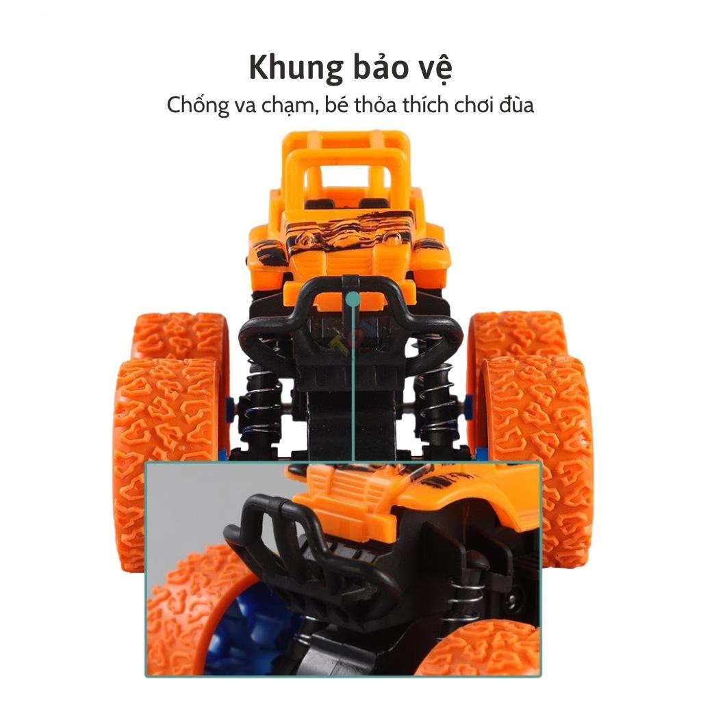 ô tô đồ chơi cho bé chạy đà quán tính vượt địa hình xoay 360 độ