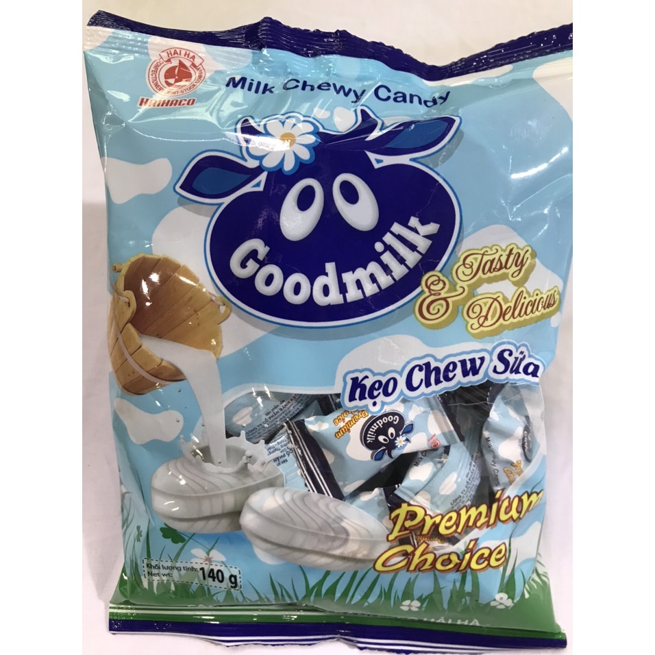 Kẹo Mềm Chew Sữa Hải Hà (Gói 140g) Milk Chewy Candy