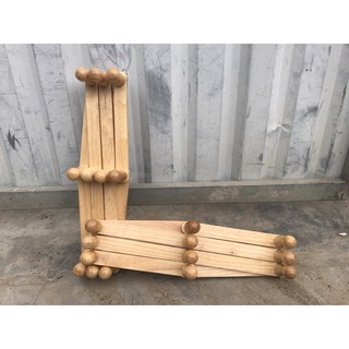 Móc áo gỗ 10 núm loại lớn phi 28