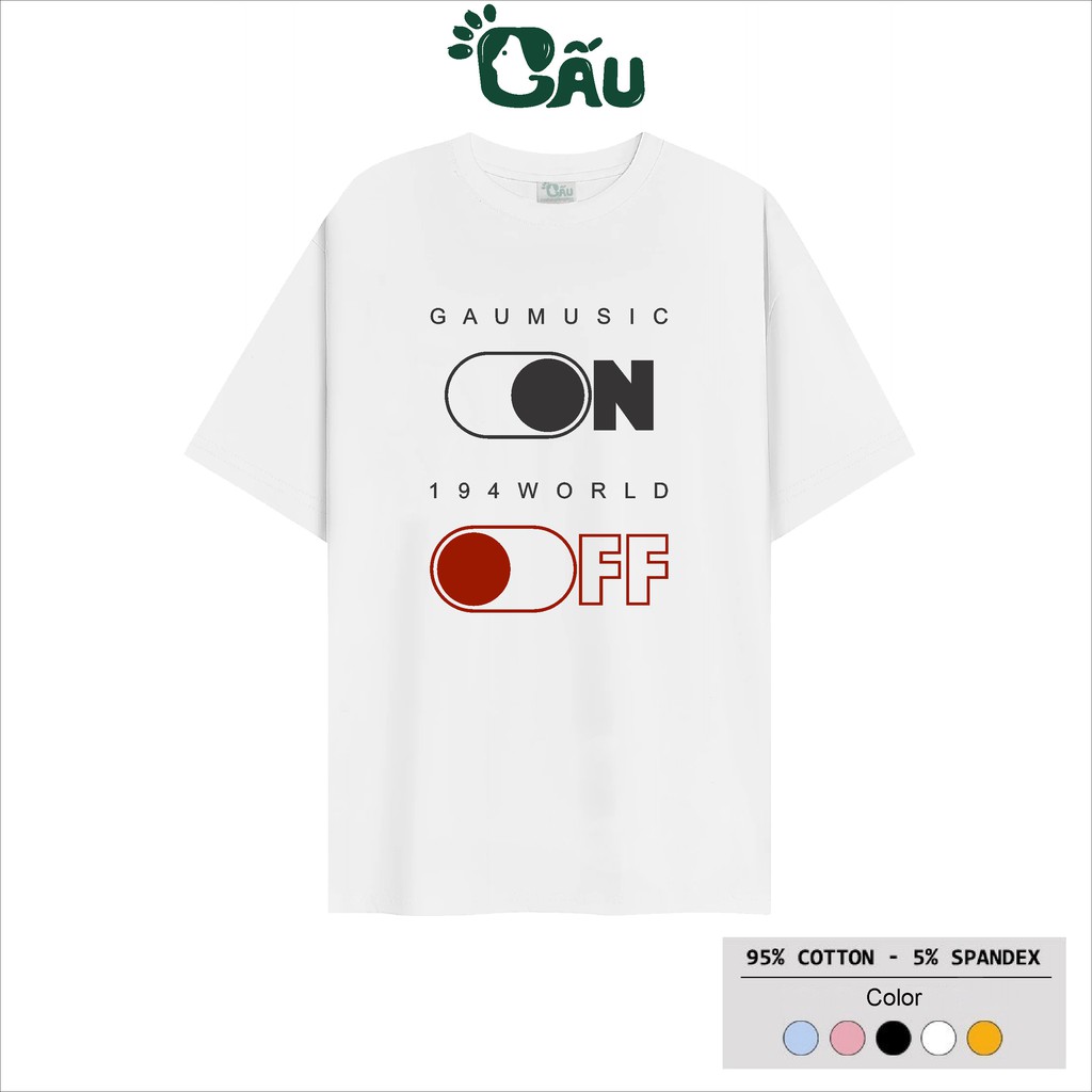 Áo thun tay lỡ Gấu 194 Unisex From rộng phong cách Ulzzang vải coton dày dặn, co dãn - ON OFF