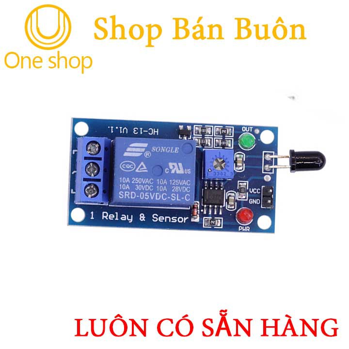 Module Điều Khiển Relay Bằng Cảm Biến Hồng Ngoại