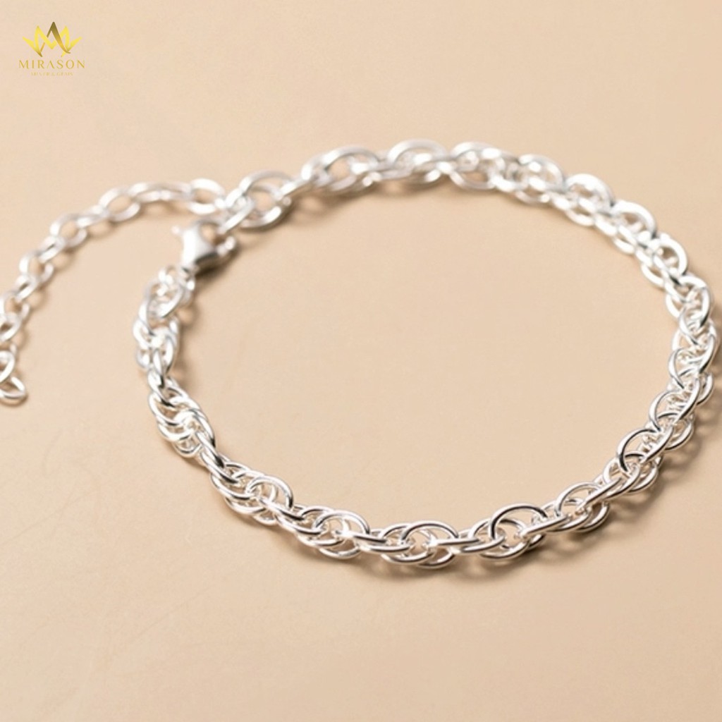 MIRASON - Lắc Tay Nữ Bạc 925 Cao Cấp - MLT036