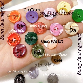 nút 2 lỗ màu size 1.6cm bịch 5 nút
