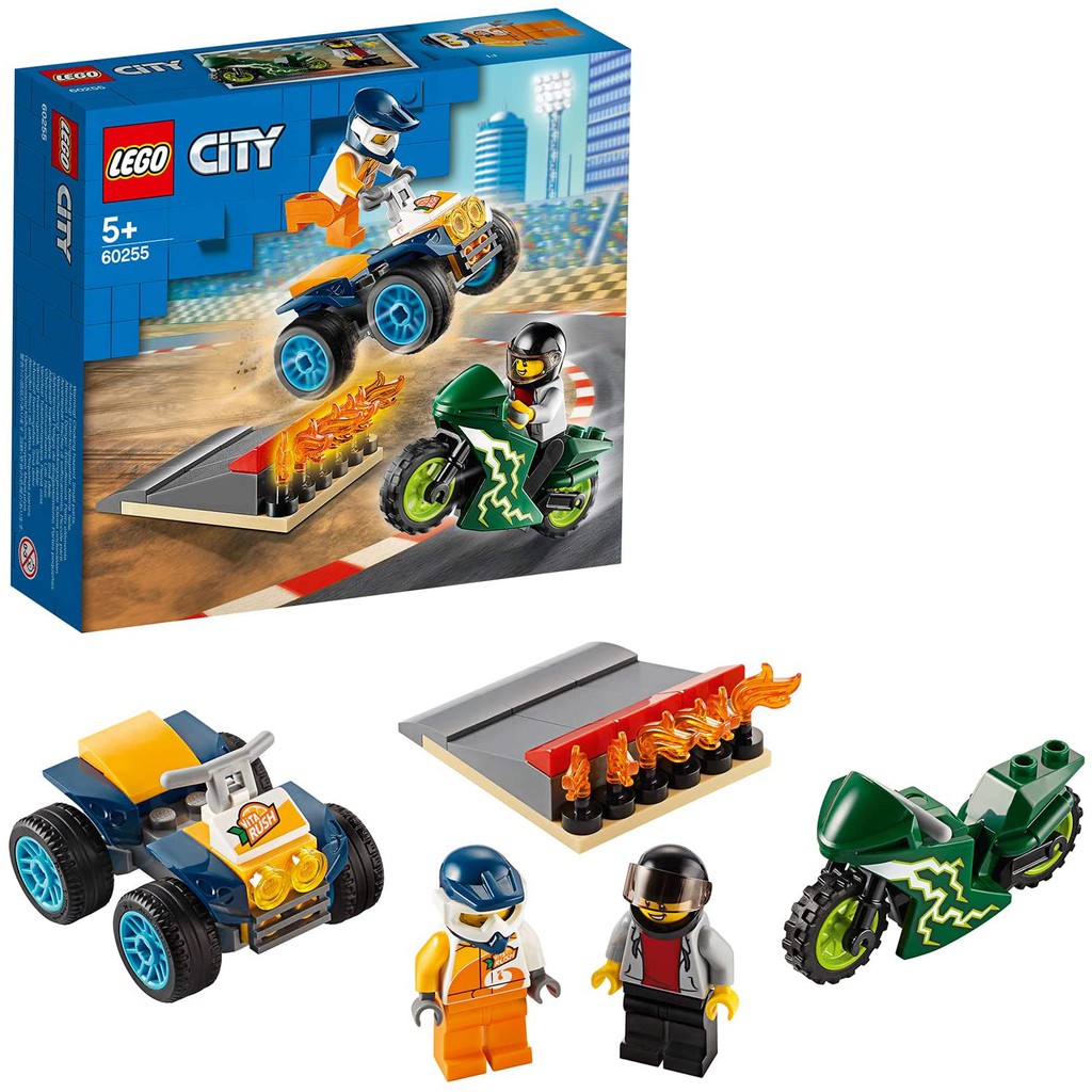 [LEGO CHÍNH HÃNG] 60255 - Biểu Diễn Nhào Lộn Xe Đạp (LEGO City Stunt Team 60255 Bike Toy) 62 Chi Tiết