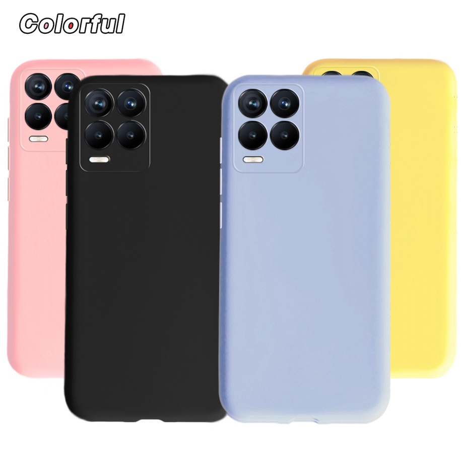 Ốp Điện Thoại Silicon Dẻo Mềm Màu Vàng Đen Cho Realme 8 2021 Realme 8 Pro Realme 8 4g Realme8 Pro 8pro 6.4 Inch