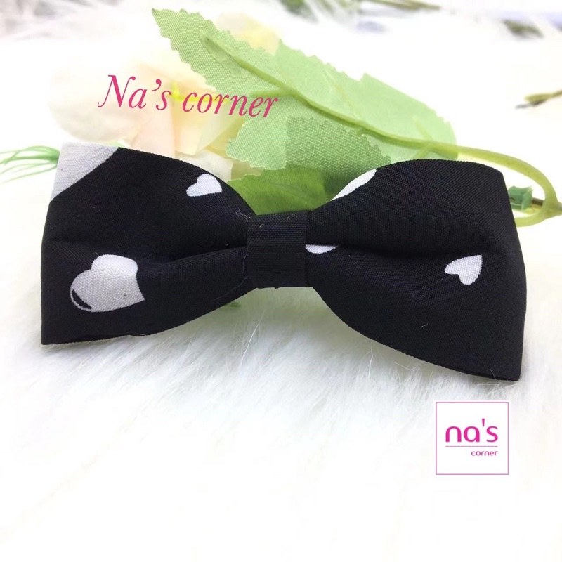 Kẹp tóc bấm clip hình nơ vải vintage sang trọng