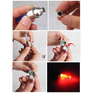 [SIÊU RẺ] COMBO 2 ĐÈN LED LẮP CHÂN VAN XE MÁY, XE ĐẠP, OTO