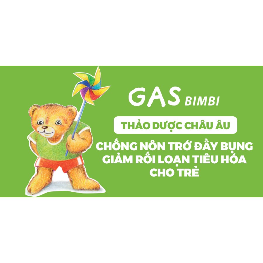Gas Bimbi hỗ trợ cải thiện tình trạng biếng ăn, đầy bụng, khó tiêu cho bé, hỗ trợ bảo vệ đường tiêu hoá | BigBuy360 - bigbuy360.vn