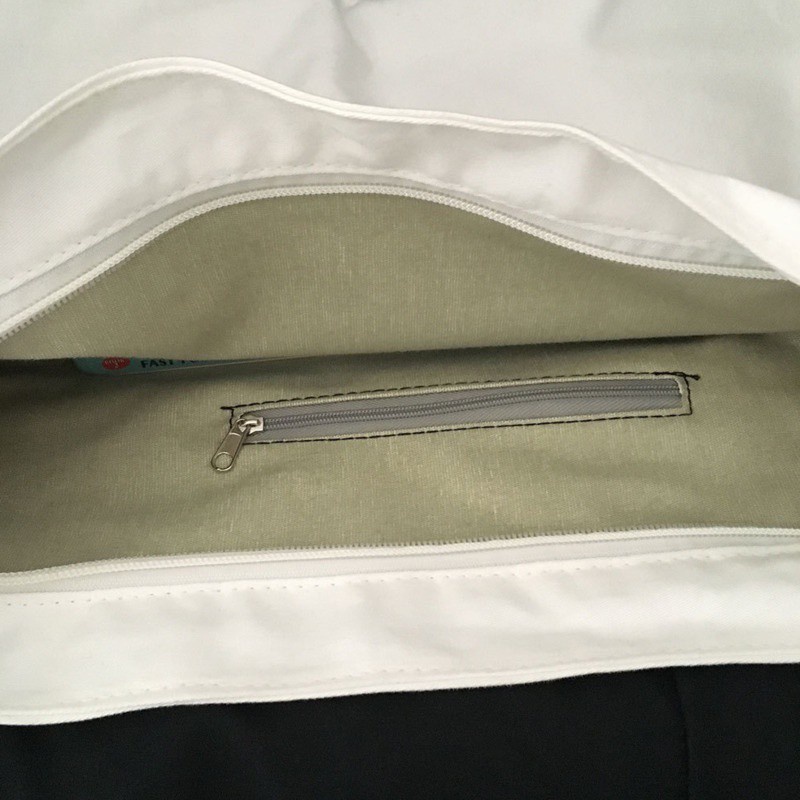 Túi xách canvas phối nhún đơn giản sức chứa lớn dễ phối đồ hợp thời trang 19D036